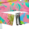 SURFGOAT Palm- Women’s SWIM Plunge Top  & High Waist REVERSIBLE bottoms SET