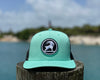 SURFGOAT Logo Hat (Carribean Green / White)
